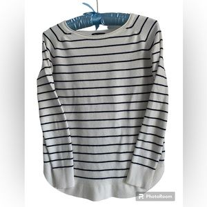 Dark blue striped light sweater